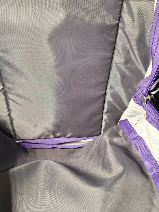Jansport Backpack Zebra Black White w/Purple main image 7